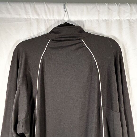 Mizuno Pullover Men's Medium Black Long Sleeve Collared Running Jacket - Picture 10 of 11